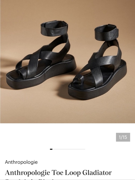 Anthropologie Shoes - Anthropologie Toe Loop Gladiator Sandals